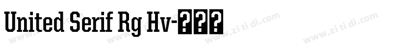 United Serif Rg Hv字体转换